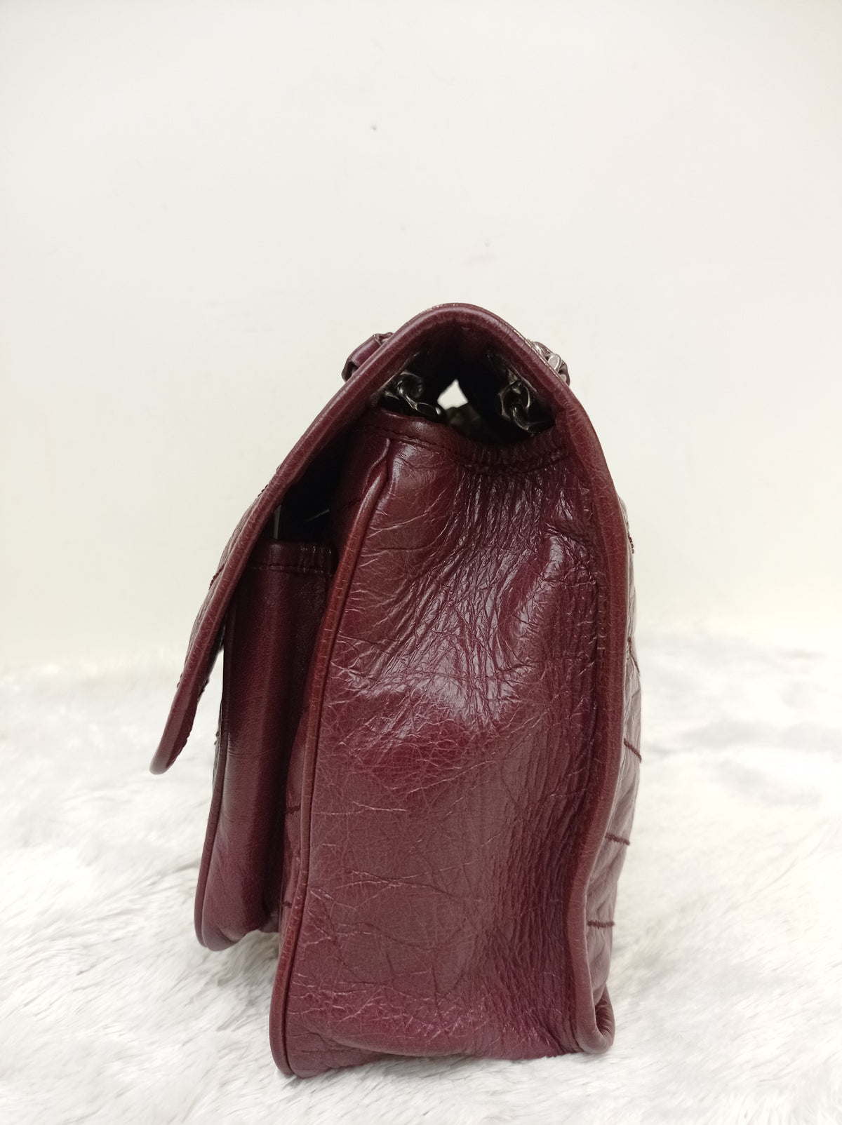 YsL Niki Medium Calfskin Burgundy RHW 2018