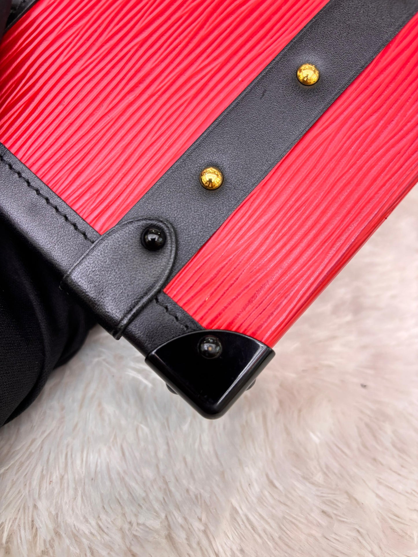 LV Petite Malle Epi Coquelicot Black 2015