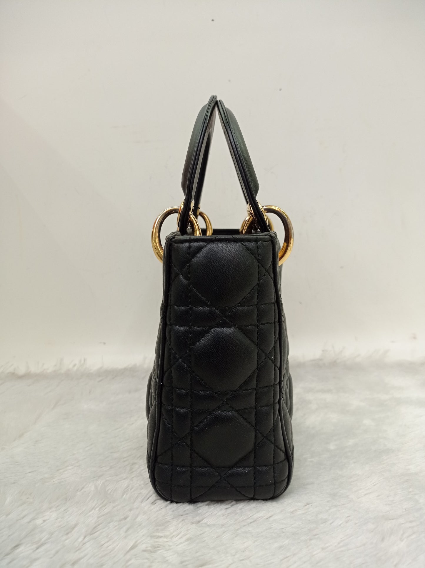Lady Dior Mini Lamb Black GHW 2017