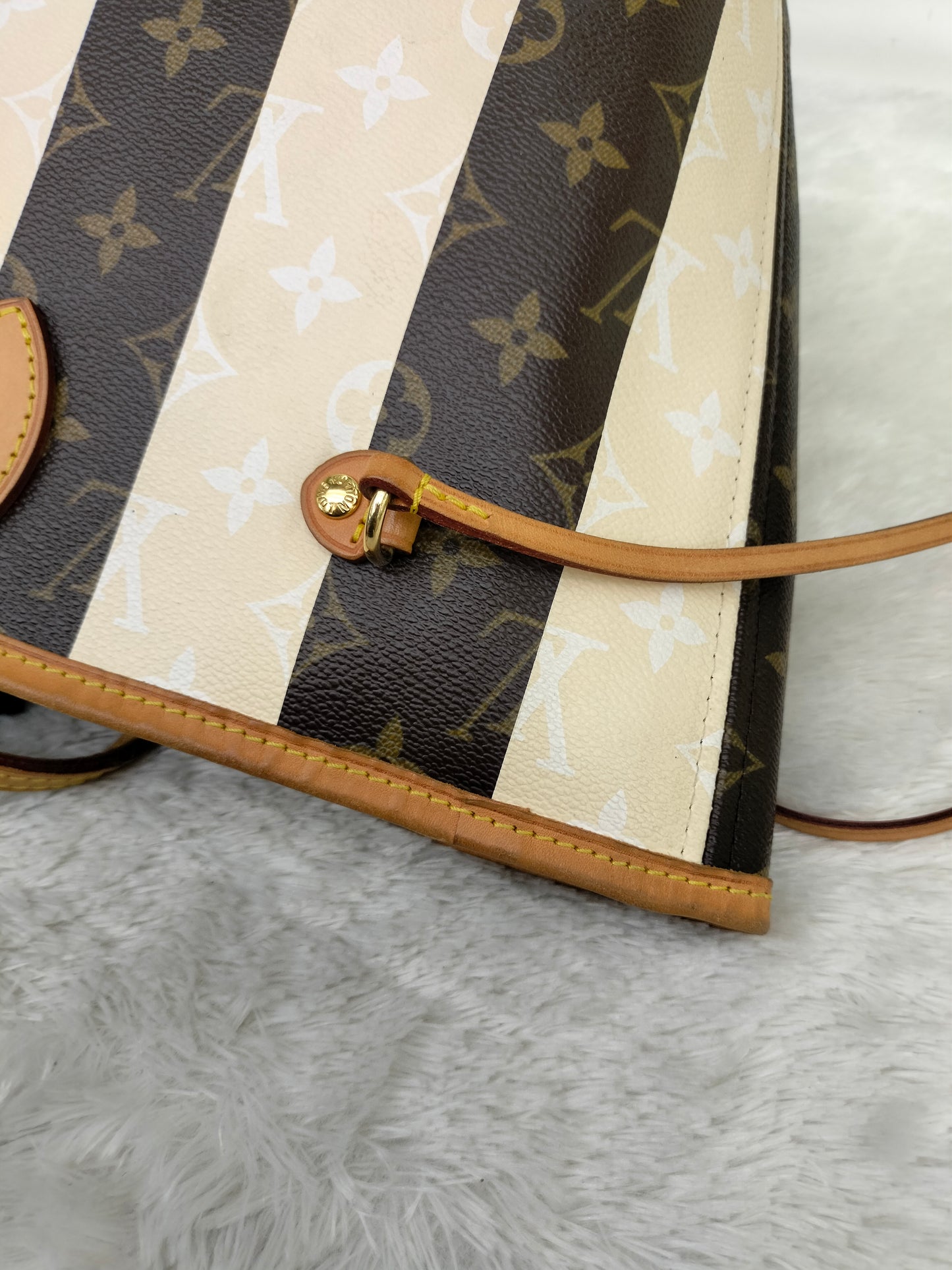 LV Neverfull MM Monogram Rayures