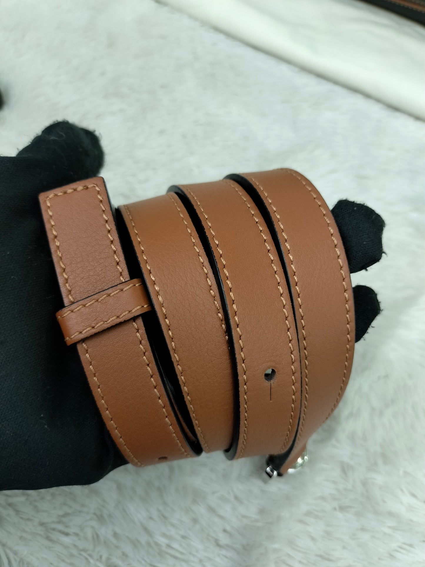 Loewe Puzzle Small Craft Calfskin Black Tan SHW 2020