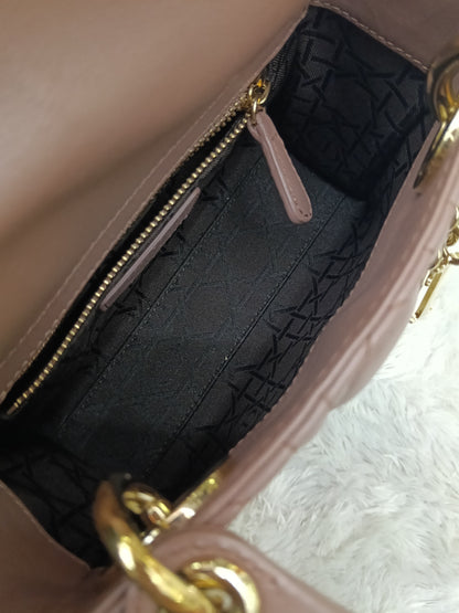 Lady Dior Mini Lamb Fard GHW 2019