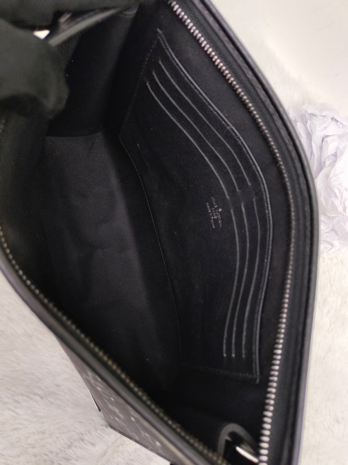 LV Pochette Voyage Monogram Galaxy Black Grey