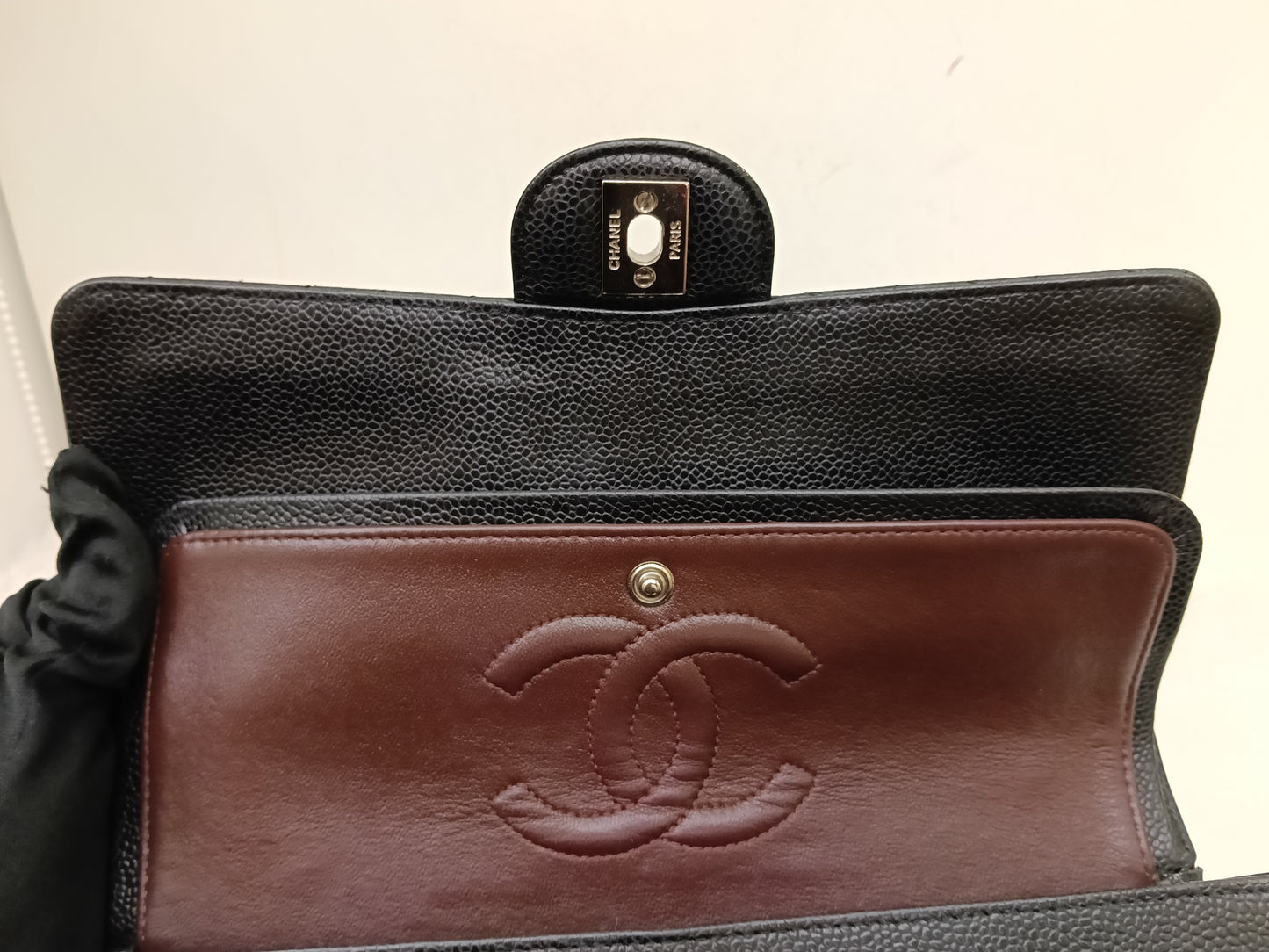 Chanel Medium Caviar Black SHW DF #21