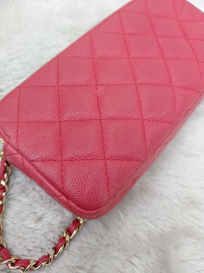 Chanel WOC Double Zip Caviar Pink GHW #23