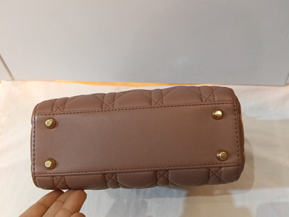 Lady Dior Mini Lamb Fard GHW 2019