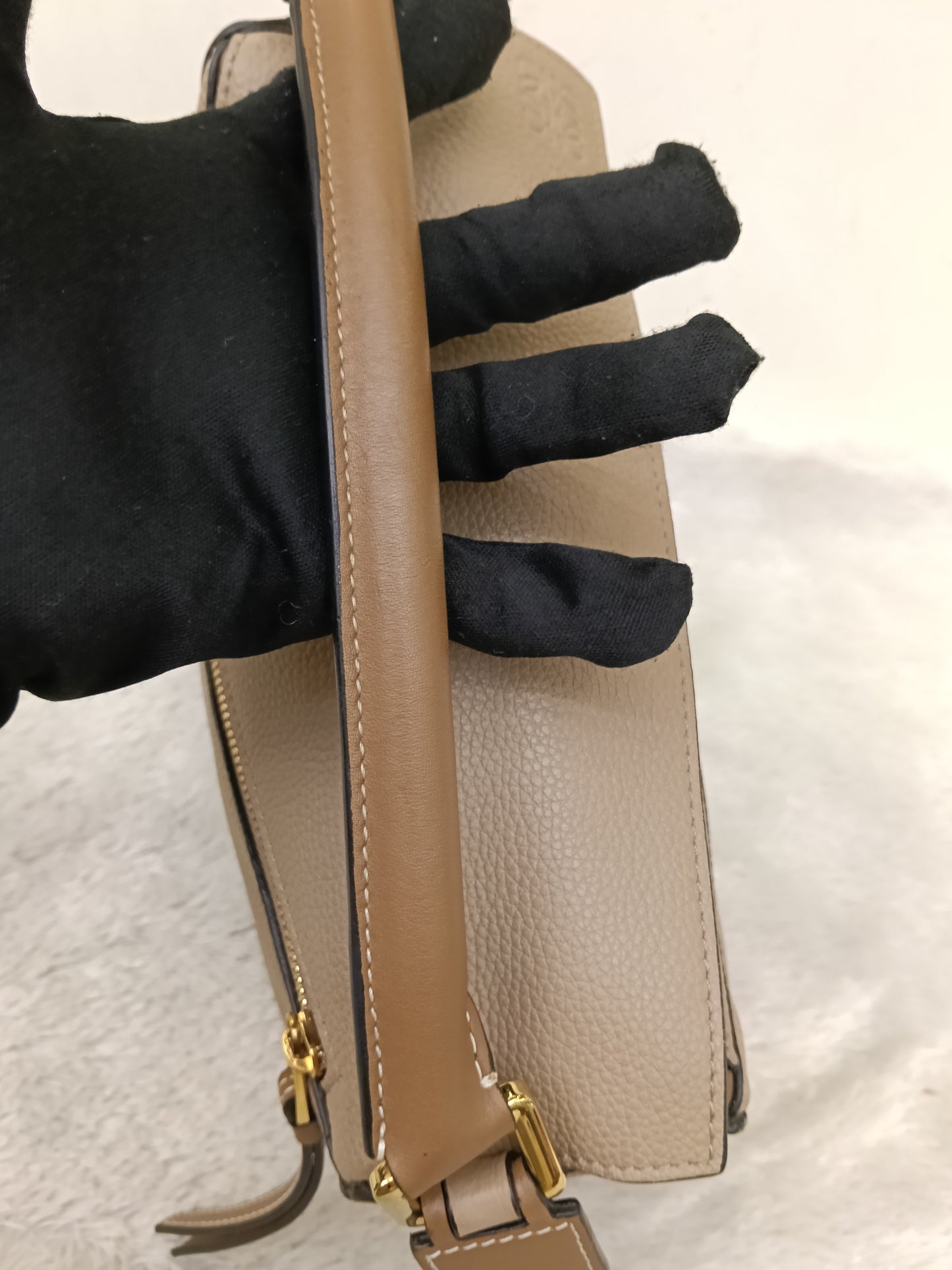 Loewe Puzzle Small Grained Sand Mink GHW 2020