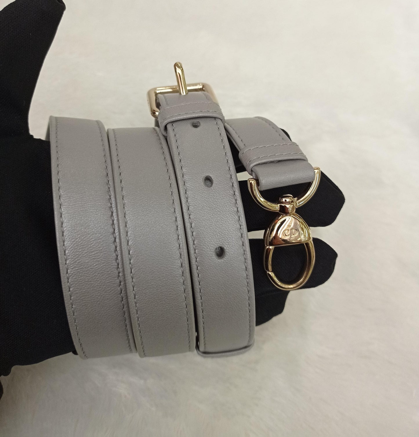 Lady Dior Medium Lamb Grey GHW