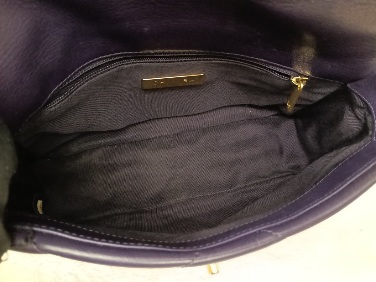Chanel C19 Small Dark Purple GHW #30