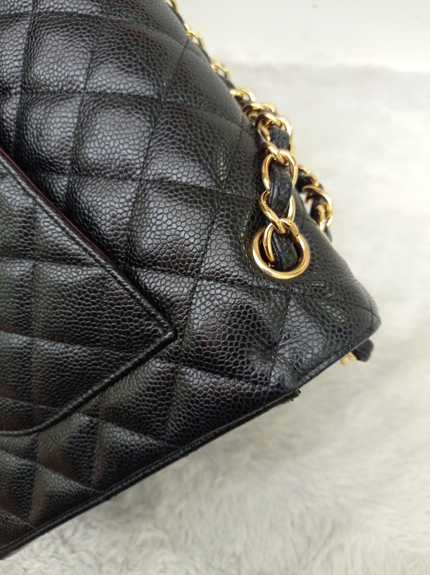 Chanel Maxi Caviar Black GHW DF #24