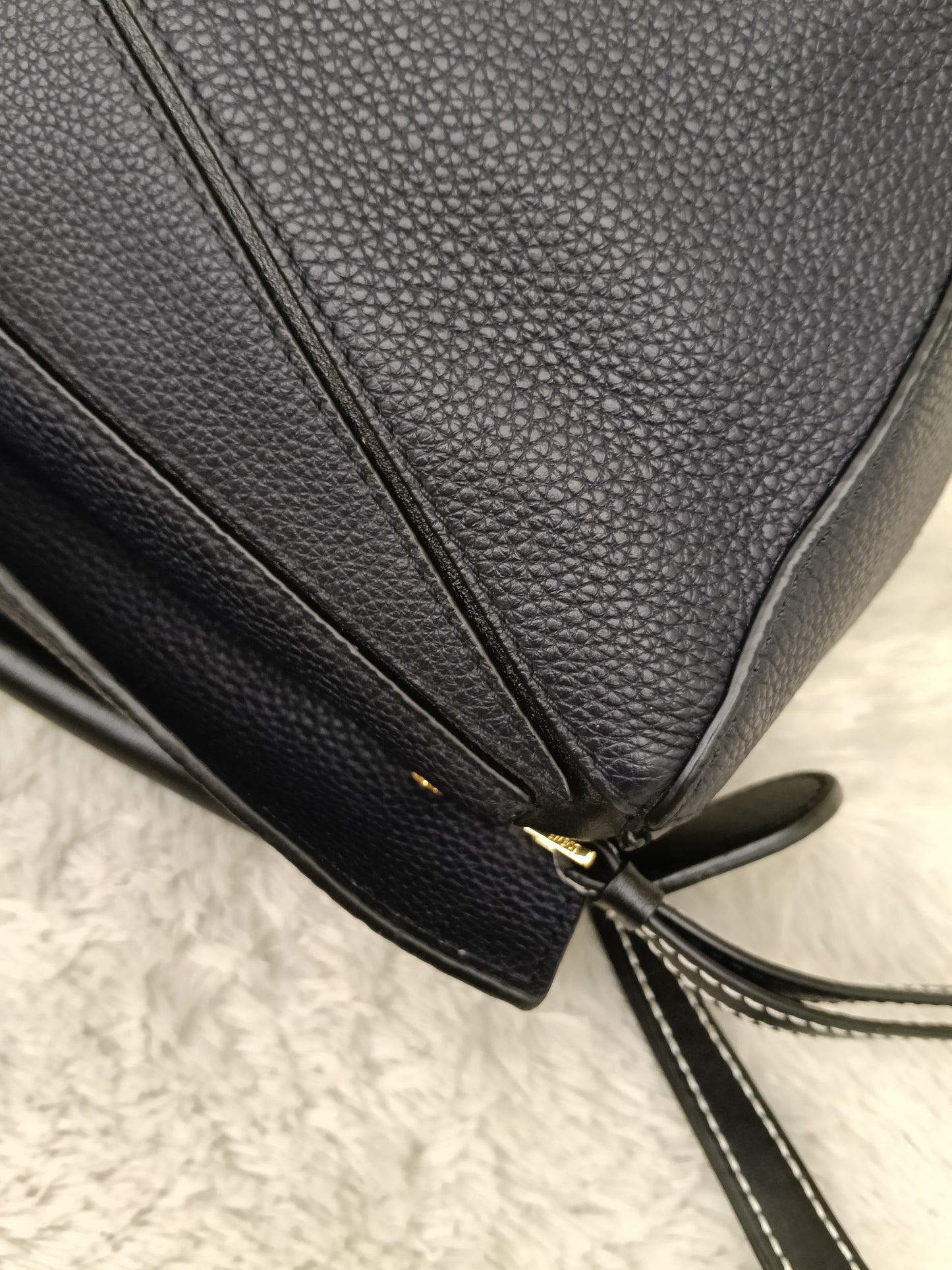 Loewe Puzzle Small Grained Midnight Blue Black GHW 2019