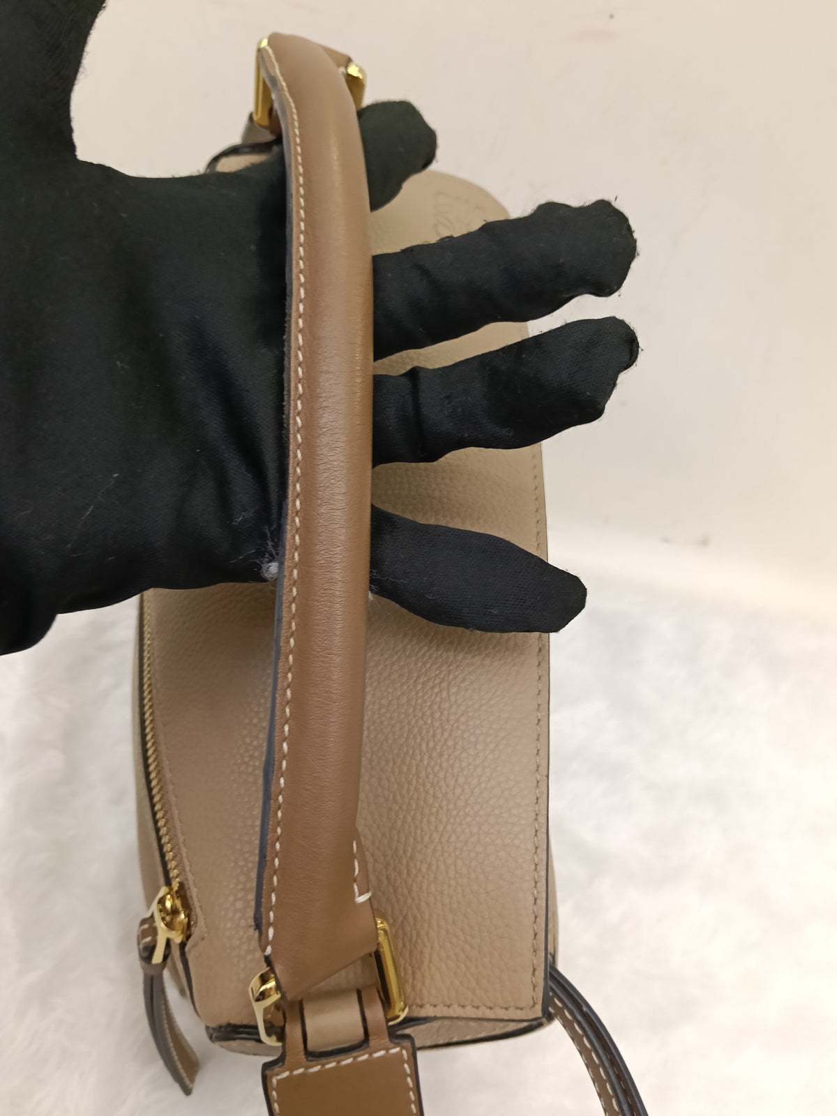 Loewe Puzzle Small Grained Sand Mink GHW 2019