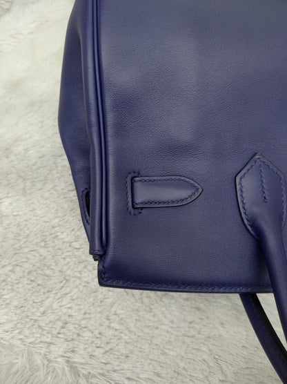 B30 Tressage Swift Epsom Bleu Encre Bleu Du Nord PHW #D