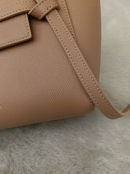 Celine Nano Belt Grained Desert Rose GHW 2020