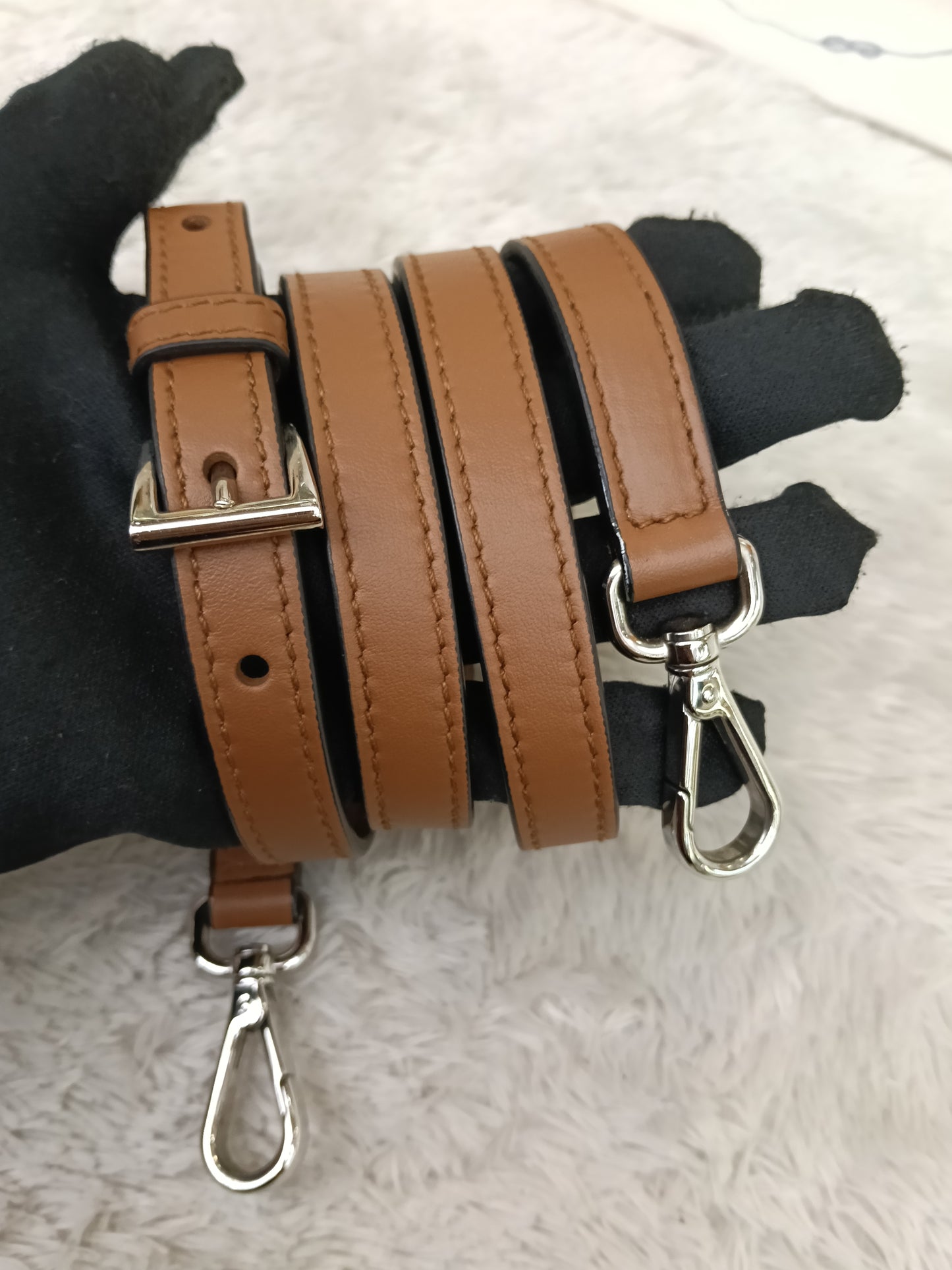 Prada Saffiano Cuir+C Cognac GHW