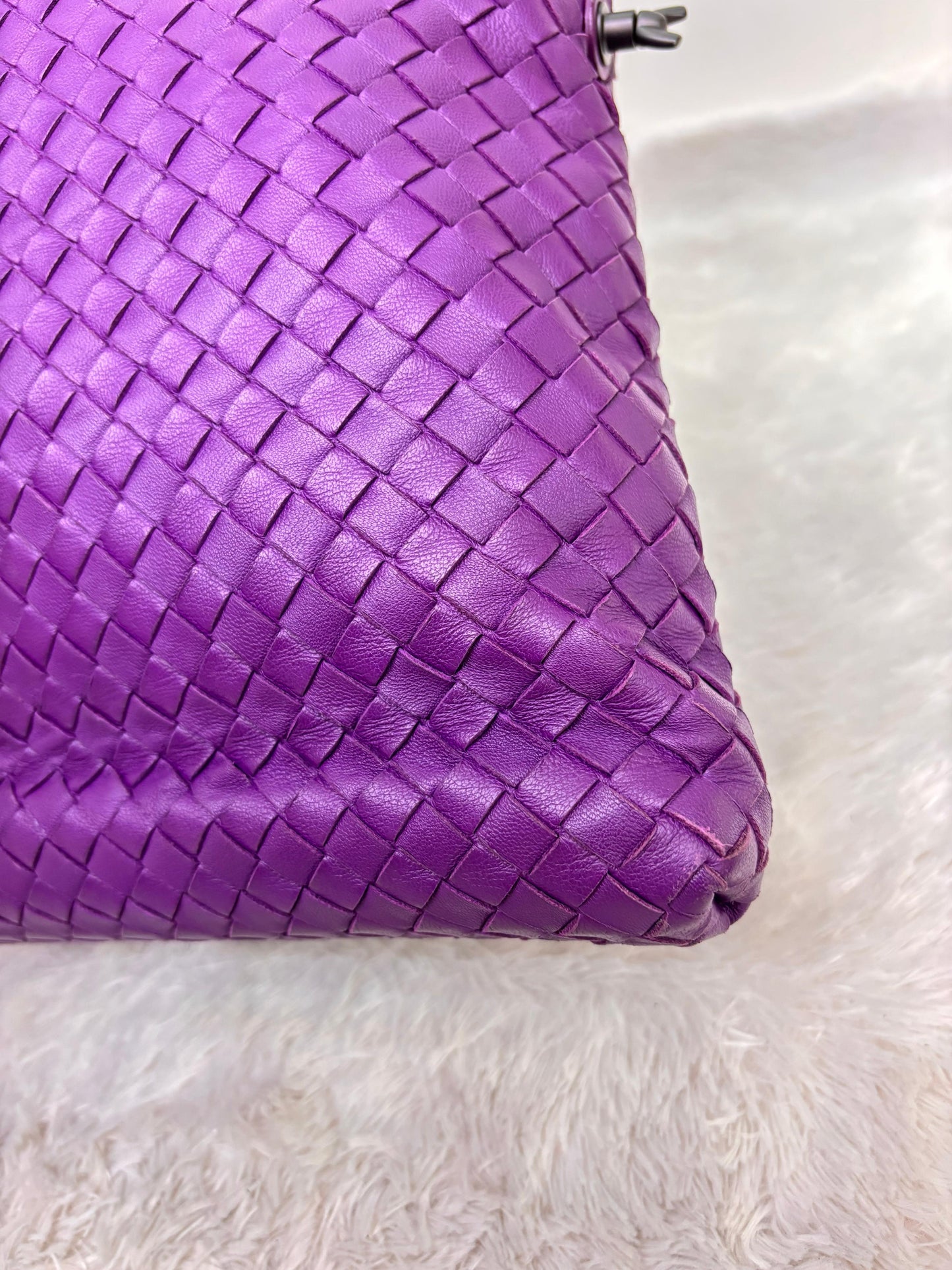 Bottega Veneta Convertible Intrecciato Medium 3 Ways Purple RHW