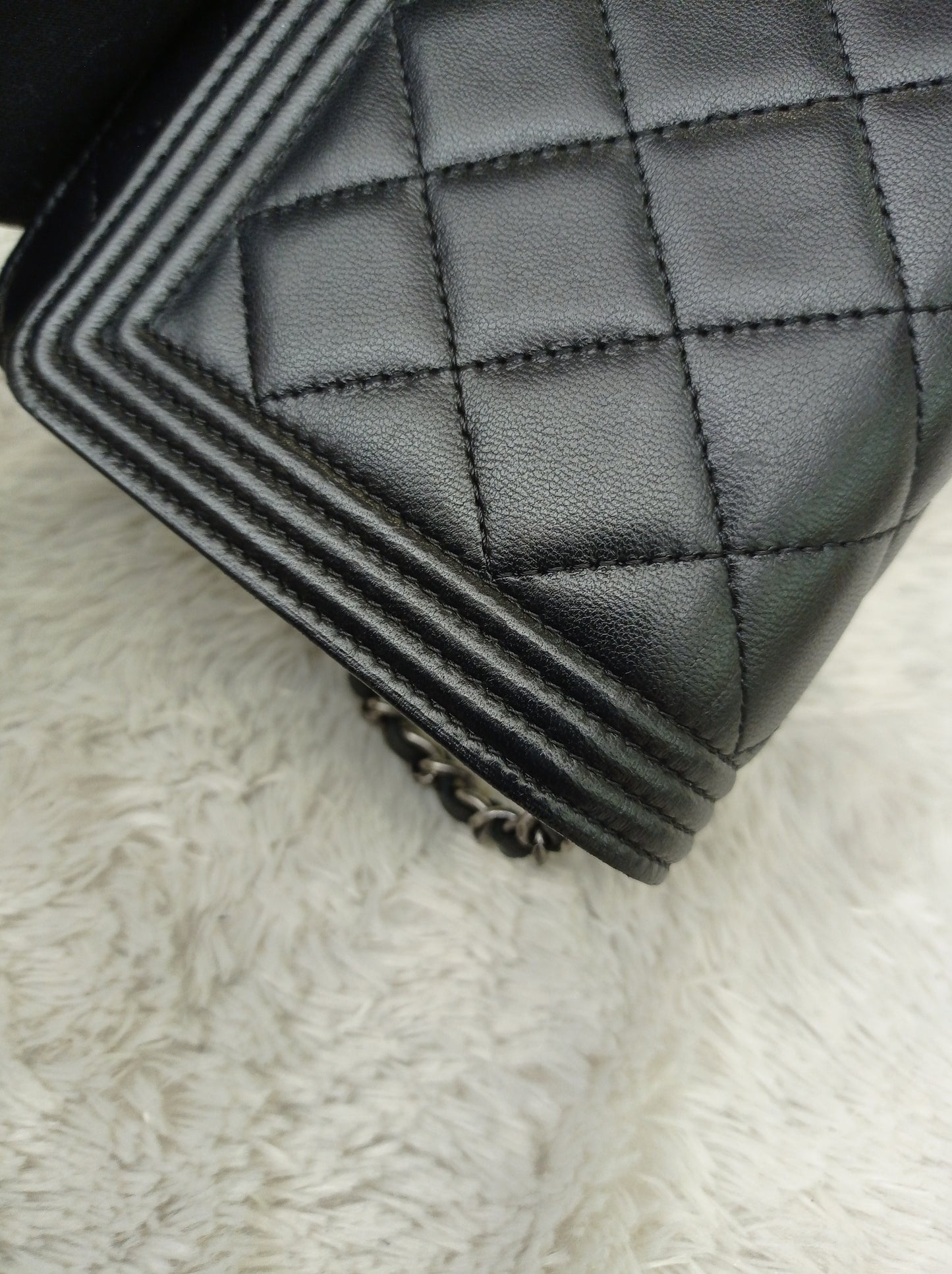 Chanel Boy WOC Lamb Black RHW #20