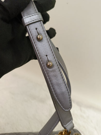 Chanel Boy 25 Calfskin Silver RGHW #19