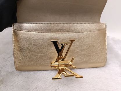 LV Pouch Louise EW Cuir Dore 2015