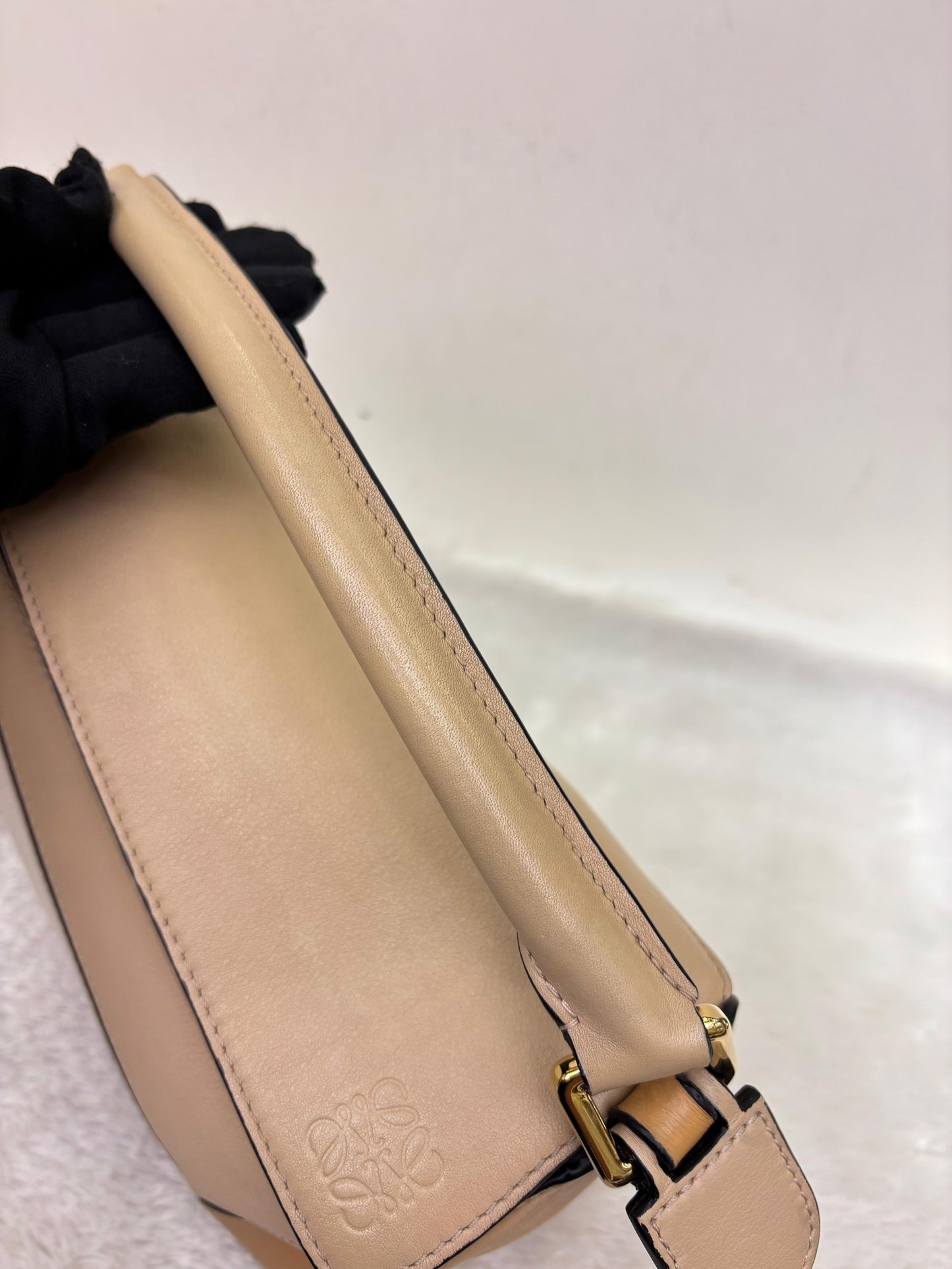 Loewe Puzzle Small Calfskin Dusty Beige Soft White GHW 2022