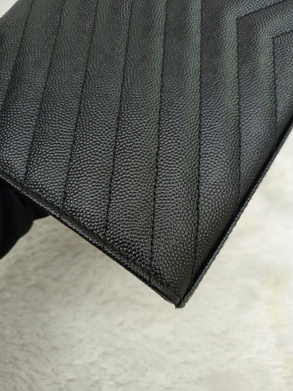 YsL WOC 22 Monogramme Chevron Grained All Black 2022