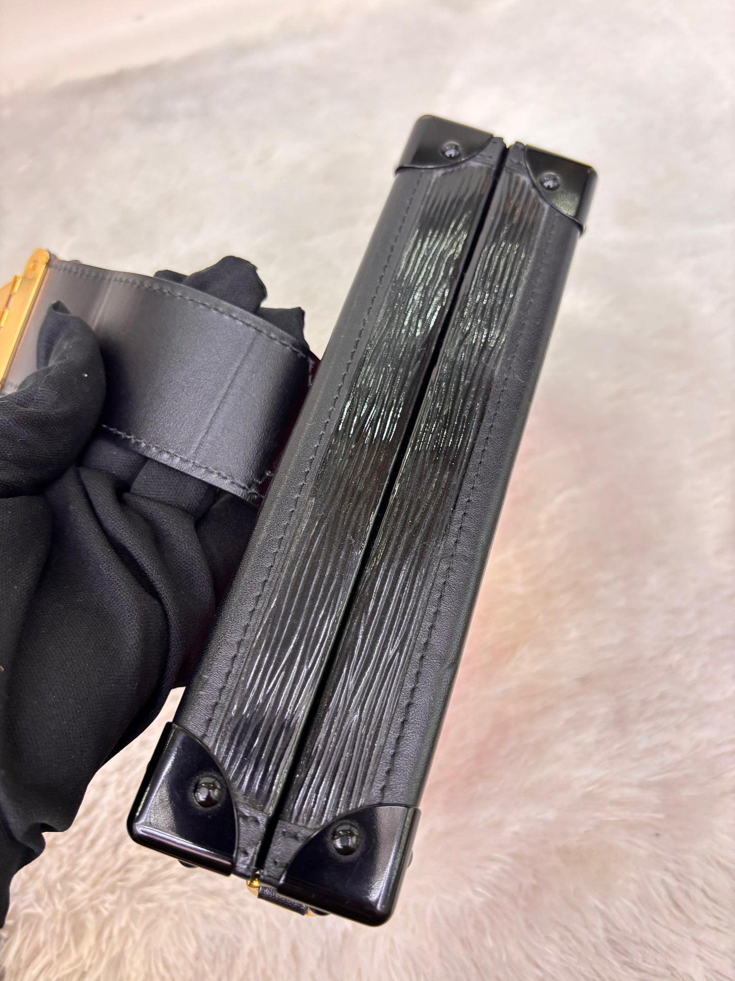 LV Petite Malle Epi Coquelicot Black 2015