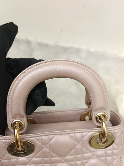 Lady Dior Mini Iridescent Lotus GHW 2018
