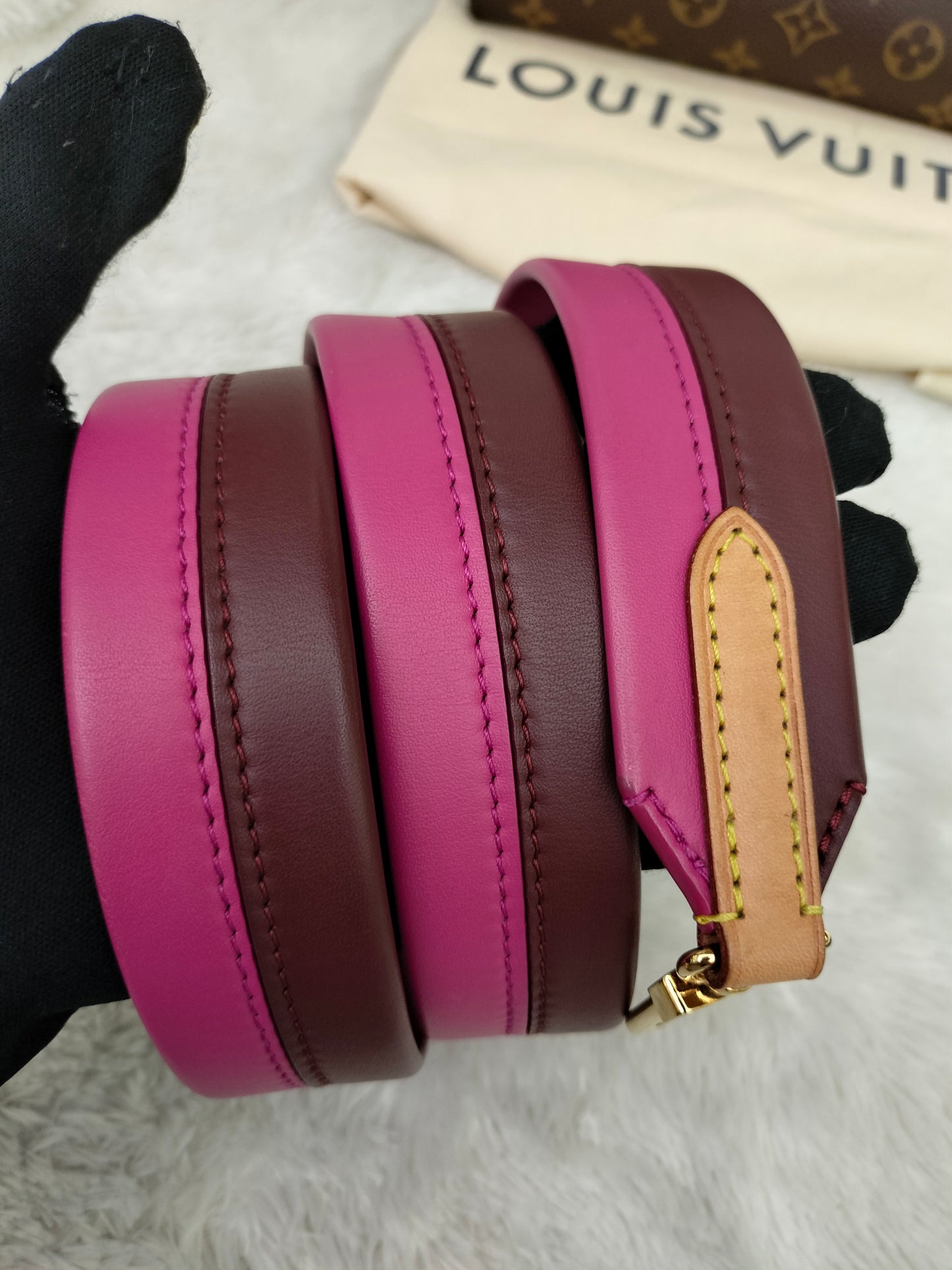 LV Clunny BB Monogram Bordeaux Fuchsia (CHIP)
