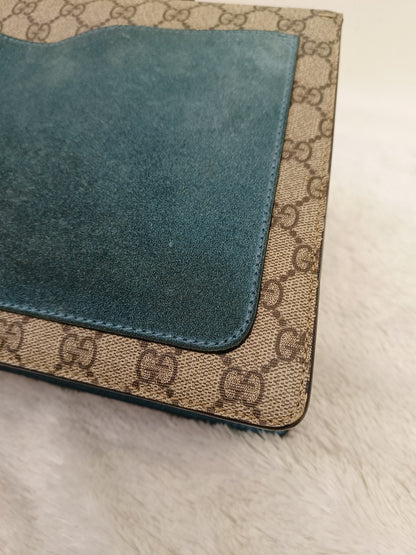 Gucci Dionysus Medium Embriodered Angry Cat Light Blue RHW