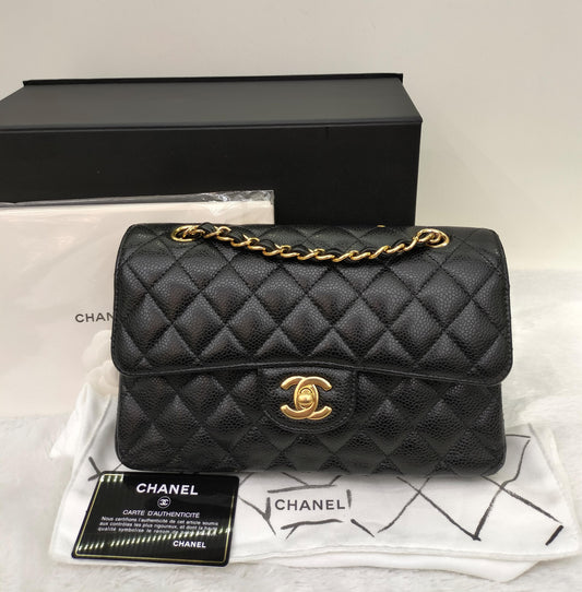 Chanel Small Caviar Black GHW DF #31