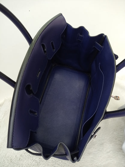 B30 Tressage Swift Epsom Bleu Encre Bleu Du Nord PHW #D