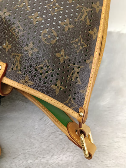 LV Musette Perforated Verde Monogram Green