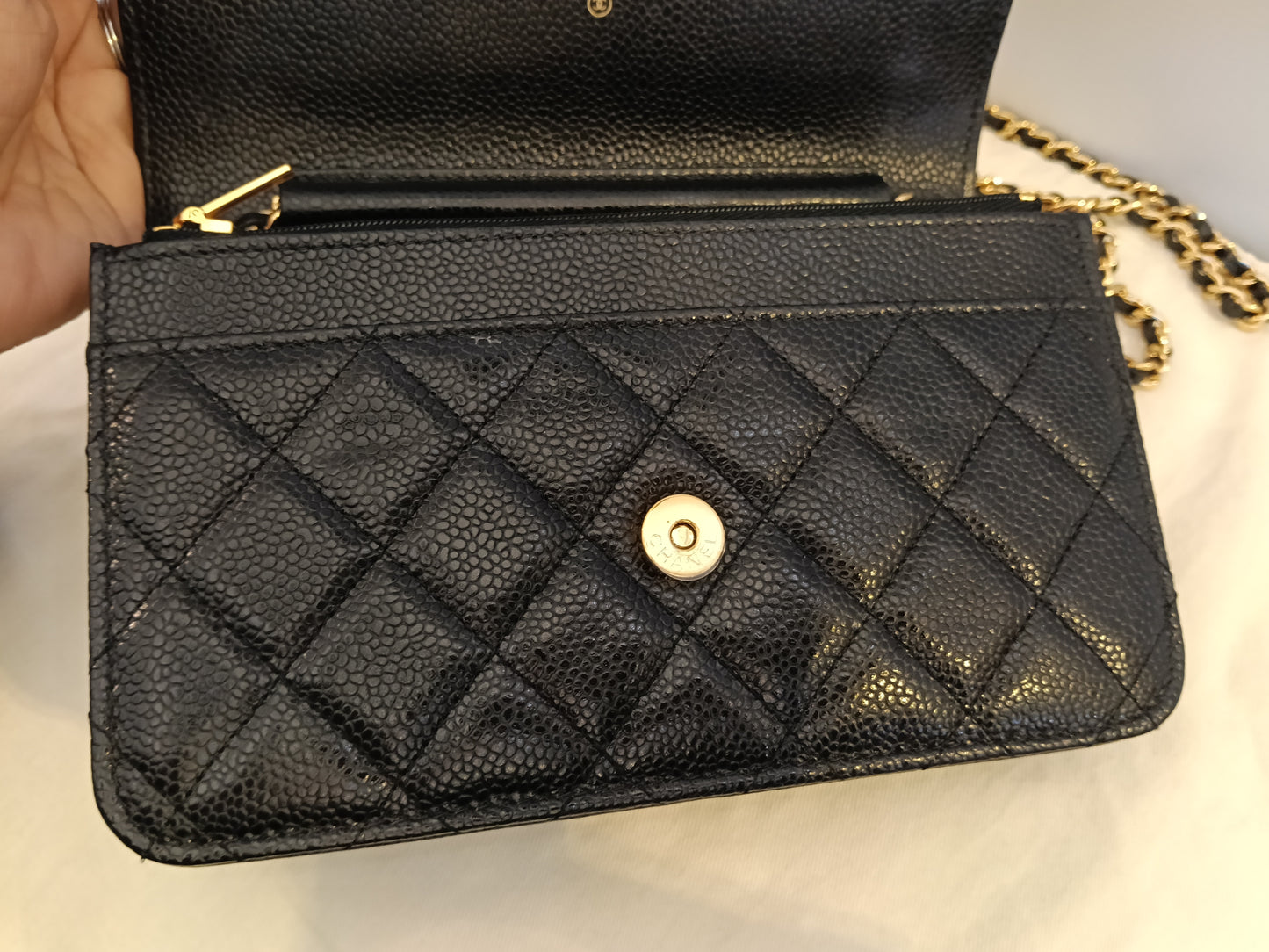 Chanel WOC Caviar Black GHW #29