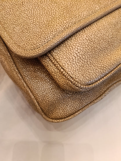 YsL Niki Medium Stingray Embossed Beige GHW 2019