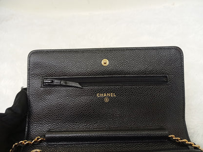 Chanel WOC Caviar Black GHW #27