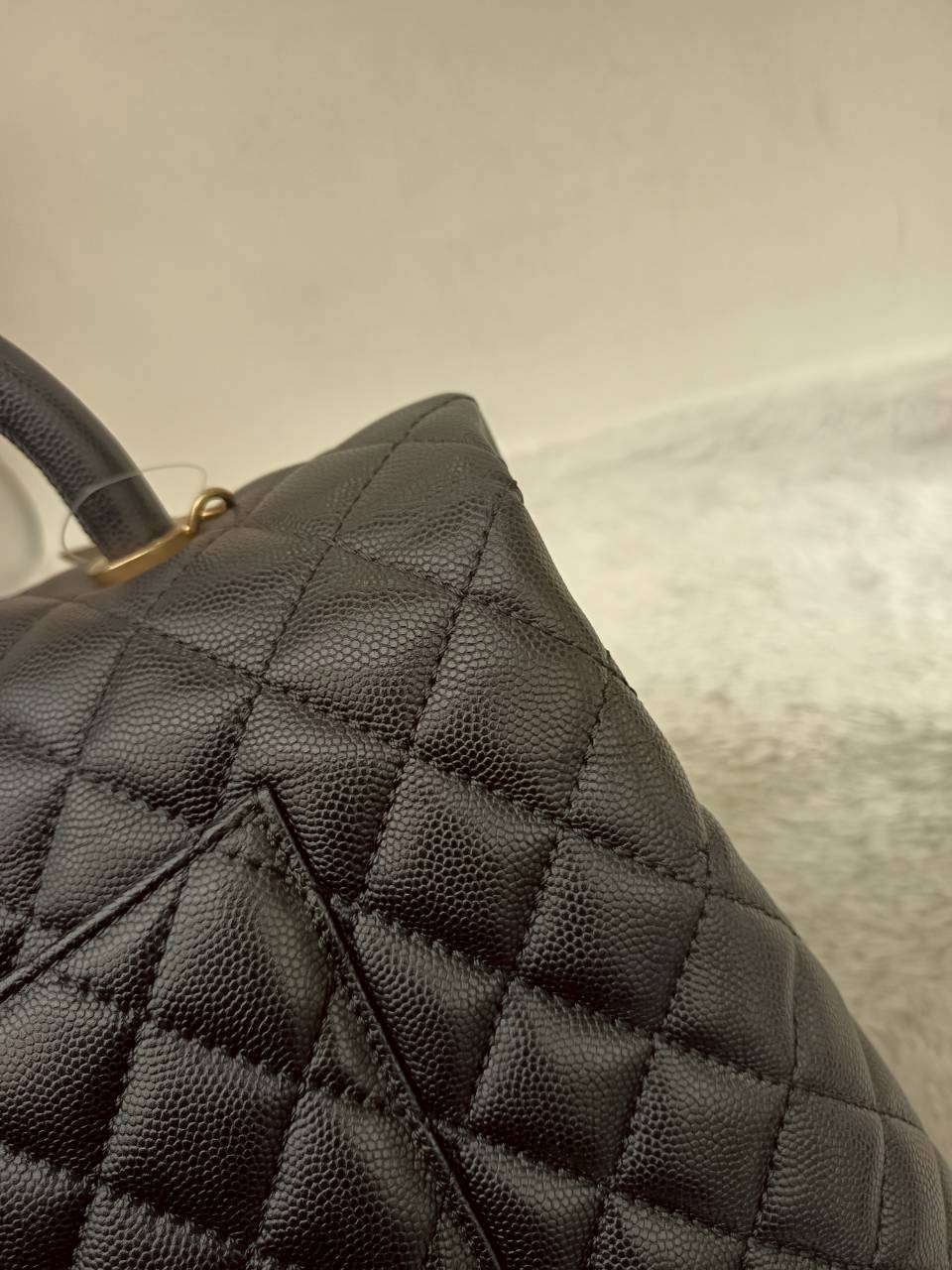 Chanel Coco Handle Large Caviar Black GHW #24