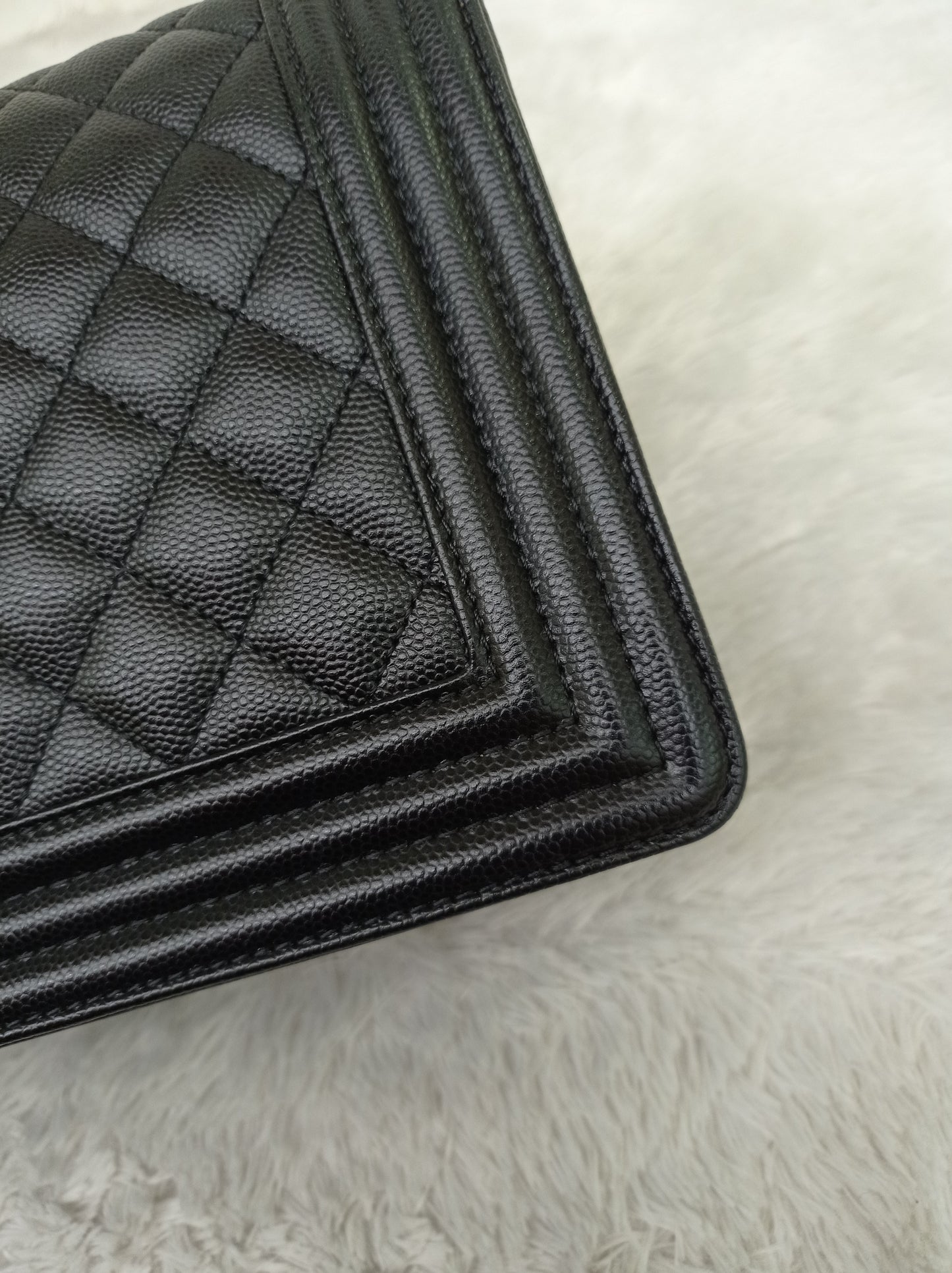 Chanel Boy 25 Caviar Black GHW #30