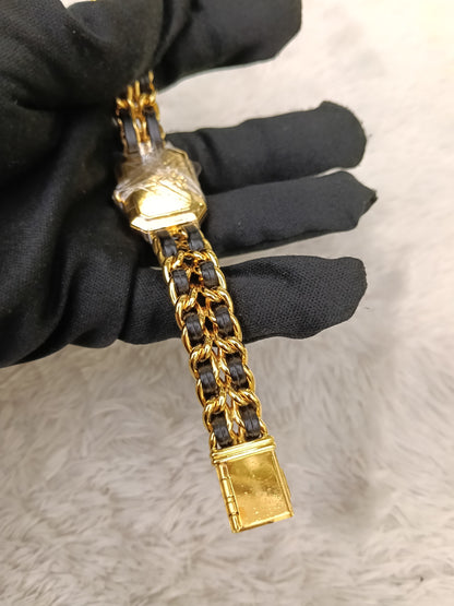 Chanel Premiere Watch Black GHW size M