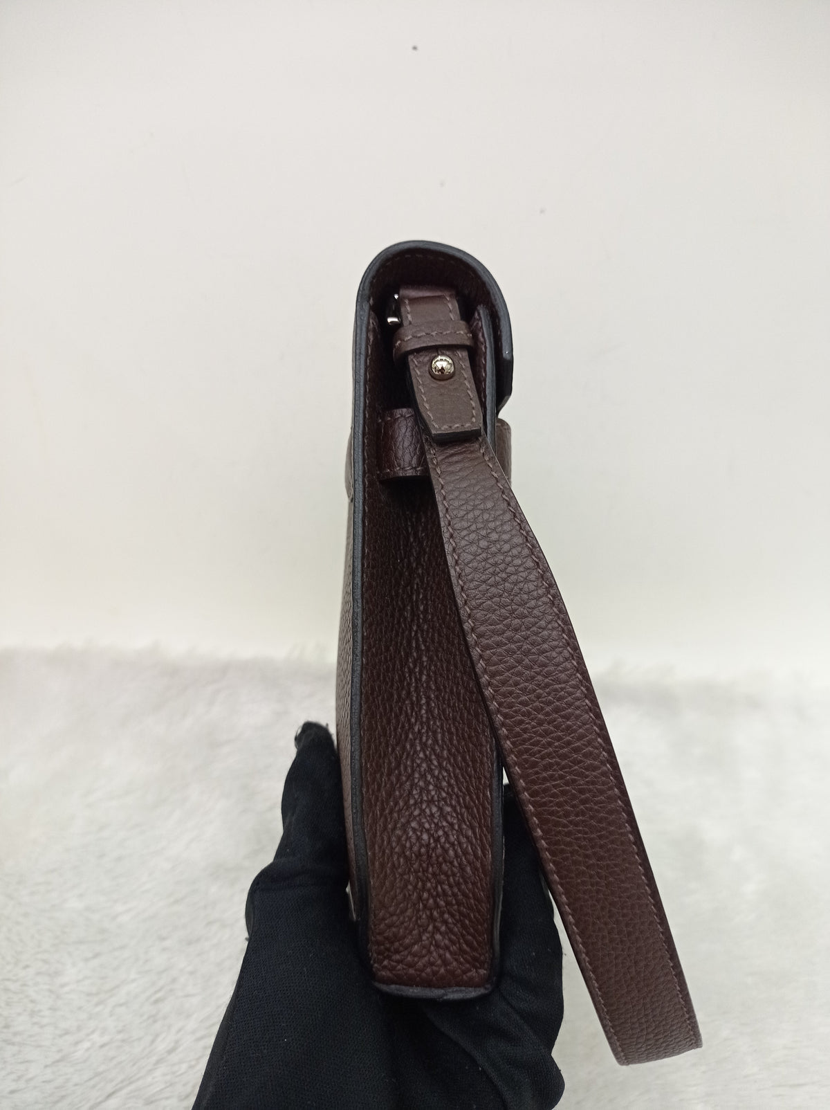 Hermes Kelly Depeche Pochette 25 Togo Ebene PHW #Y