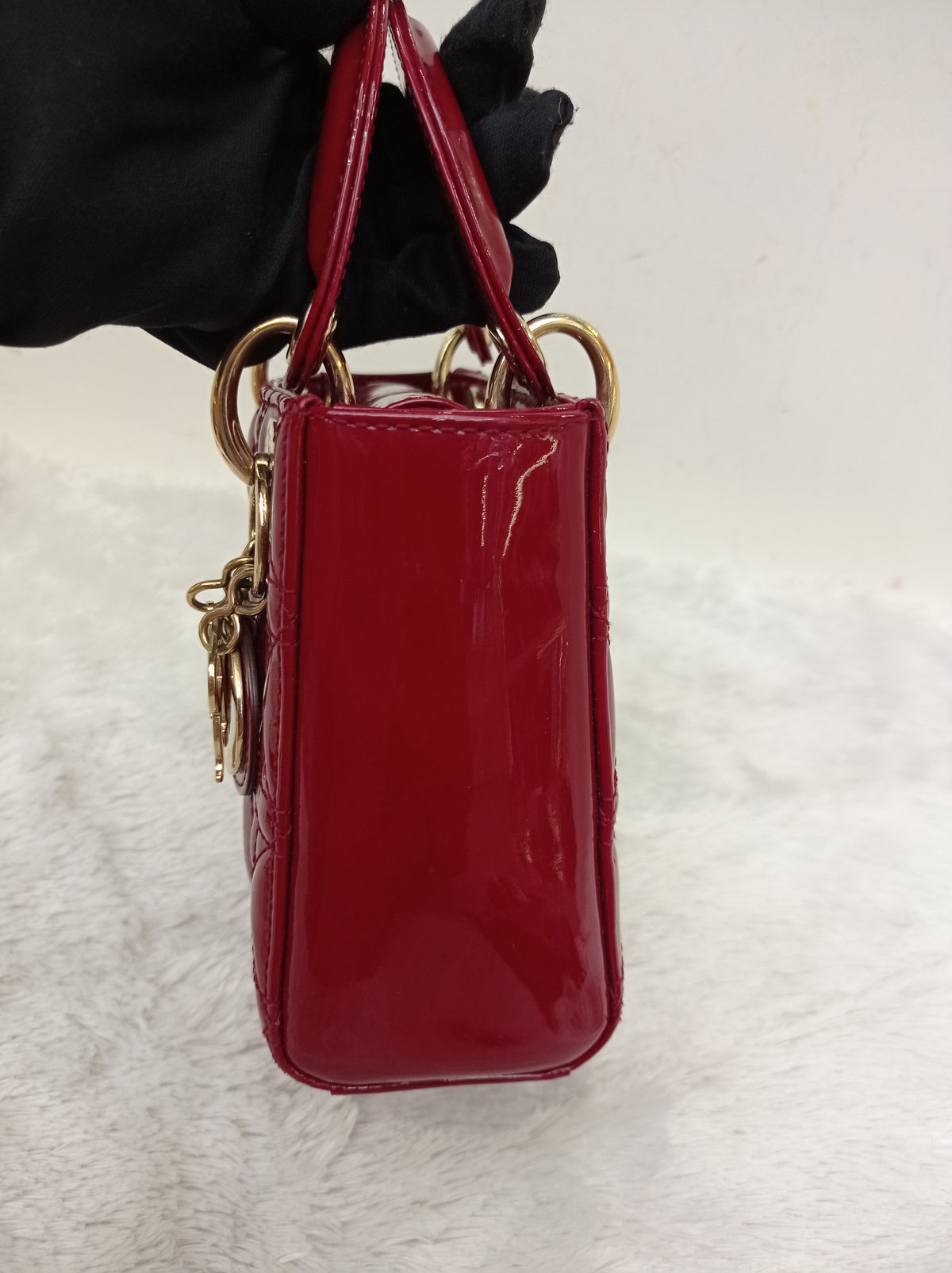 Lady Dior Mini Patent Red GHW 2019
