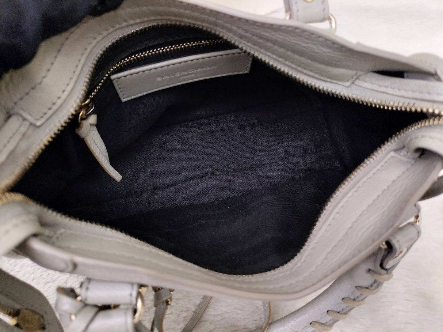 Balenciaga Mini City Edge Light Grey LGHW