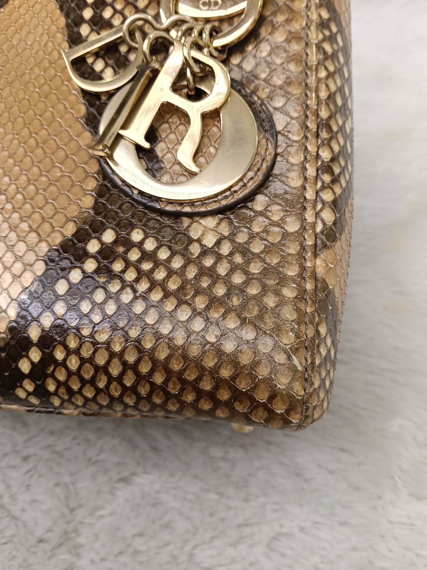 Lady Dior Mini Python GHW 2019