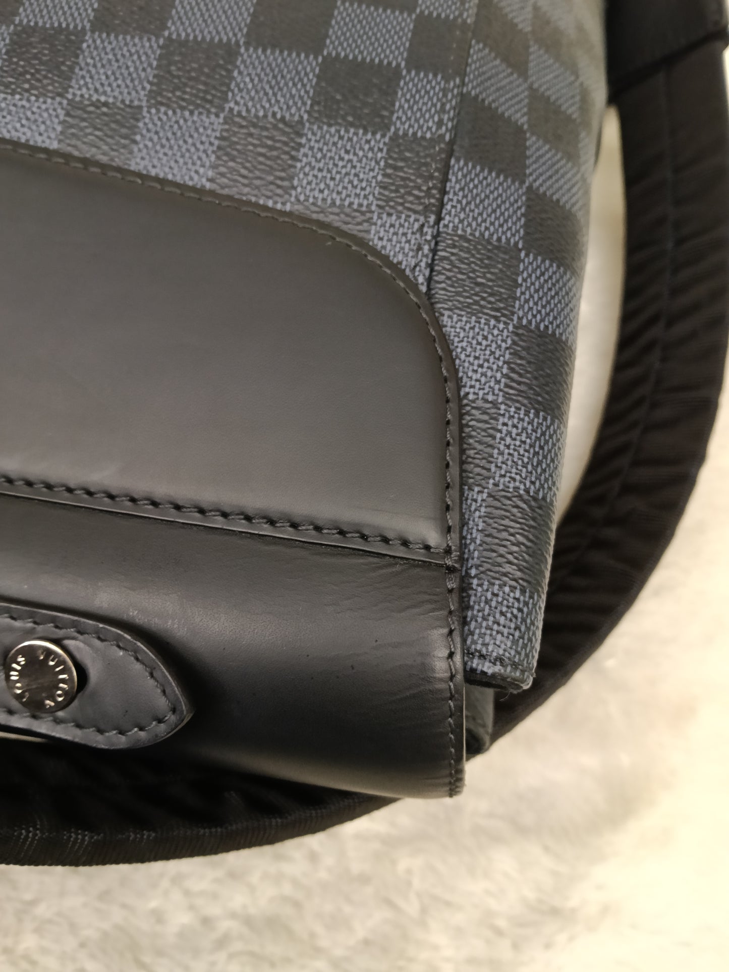 LV Newport Backpack Damier Graphite Cobalt 2016