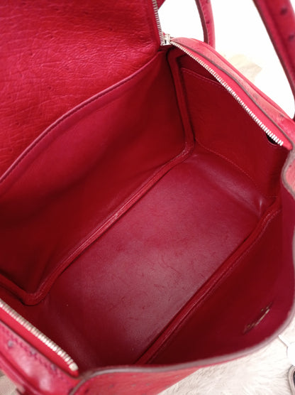 Lindy 26 Ostrich Rouge De Coeur PHW #X