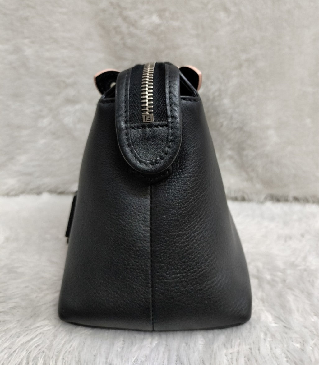 Fendi BTW Medium Black Scalloped Pearl SHW