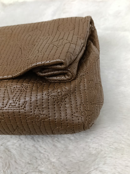 LV Altair Clutch Monogram Jacquard Brown 2012