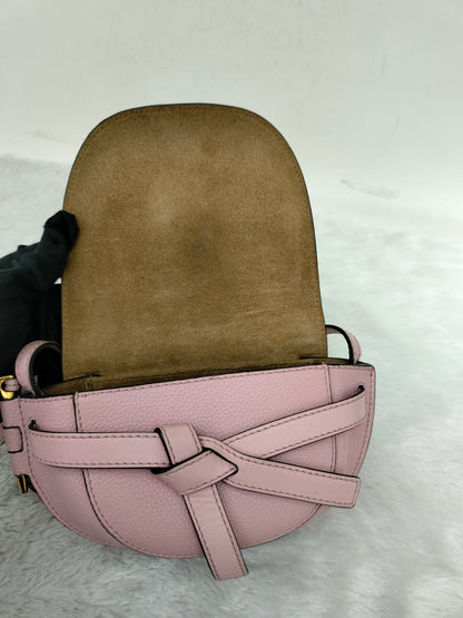 Loewe Gate Mini Grained Pink GHW 2019