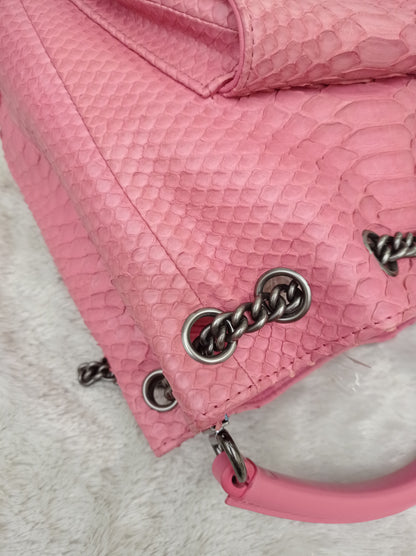 Chanel Urban Luxury Drawstring Backpack Python Pink RHW #22