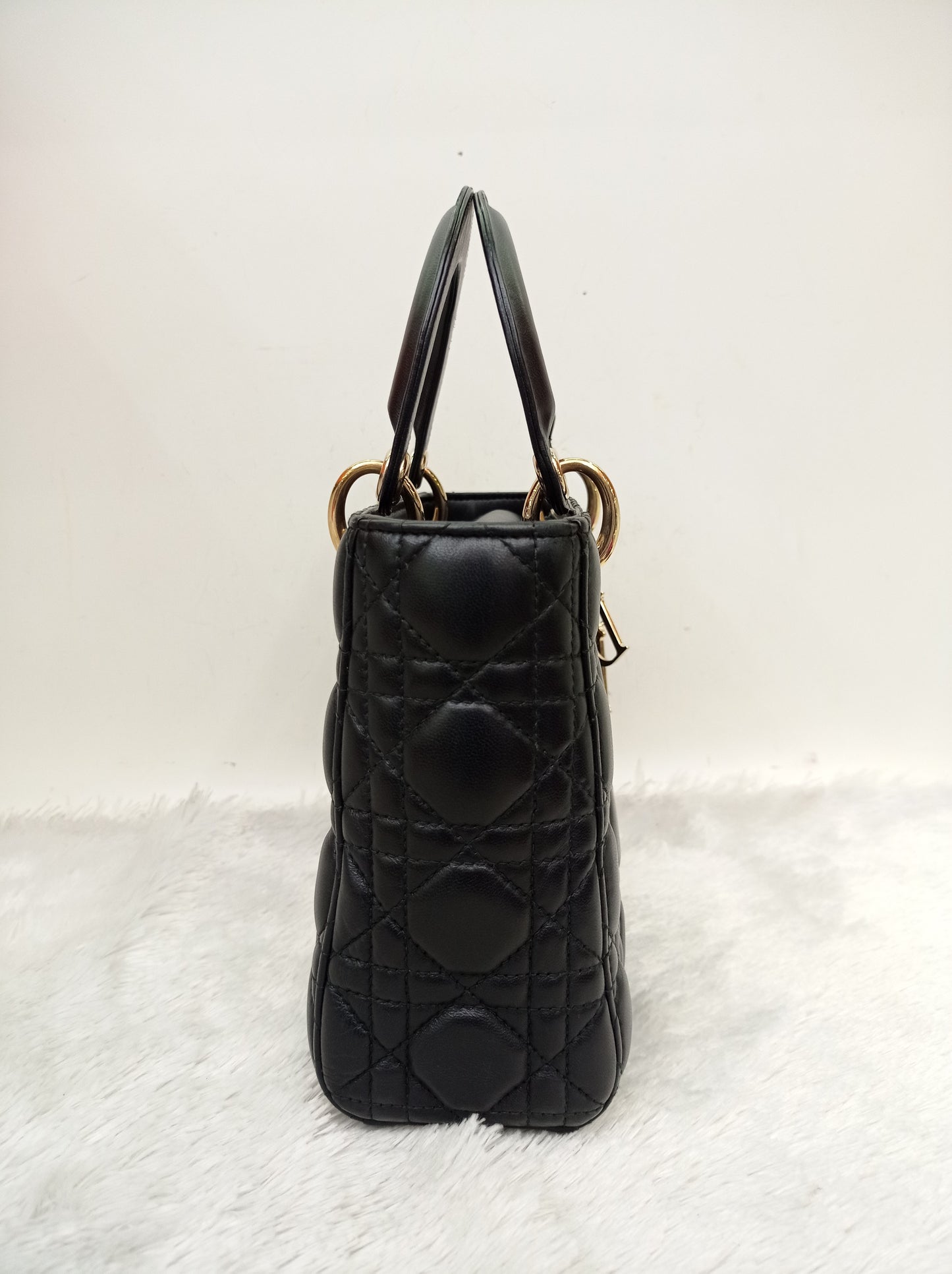 Lady Dior Small Lamb Black GHW 2018