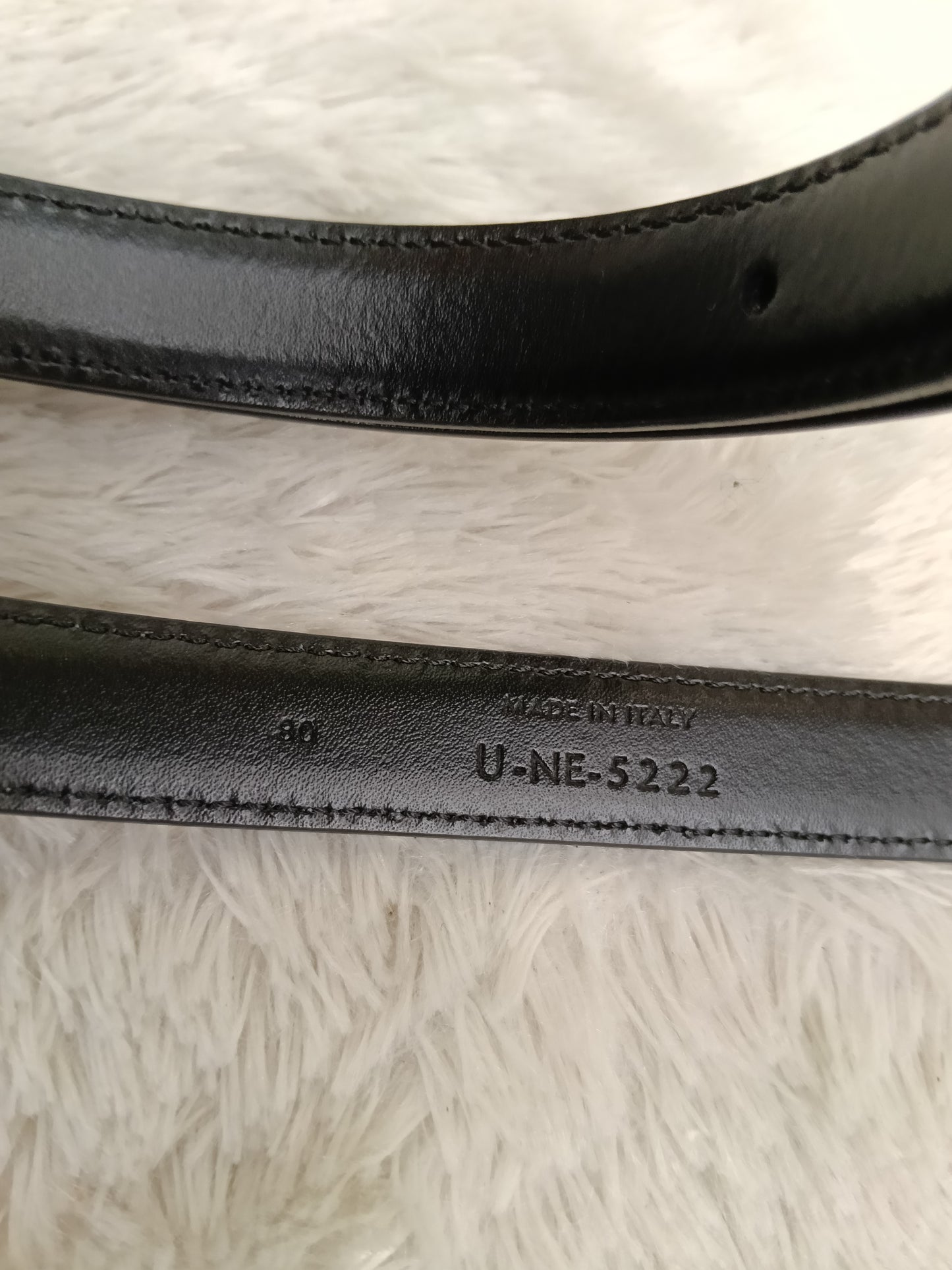 Celine Triomphe Belt Small Elegant Smooth Calfskin Black GHW size 80